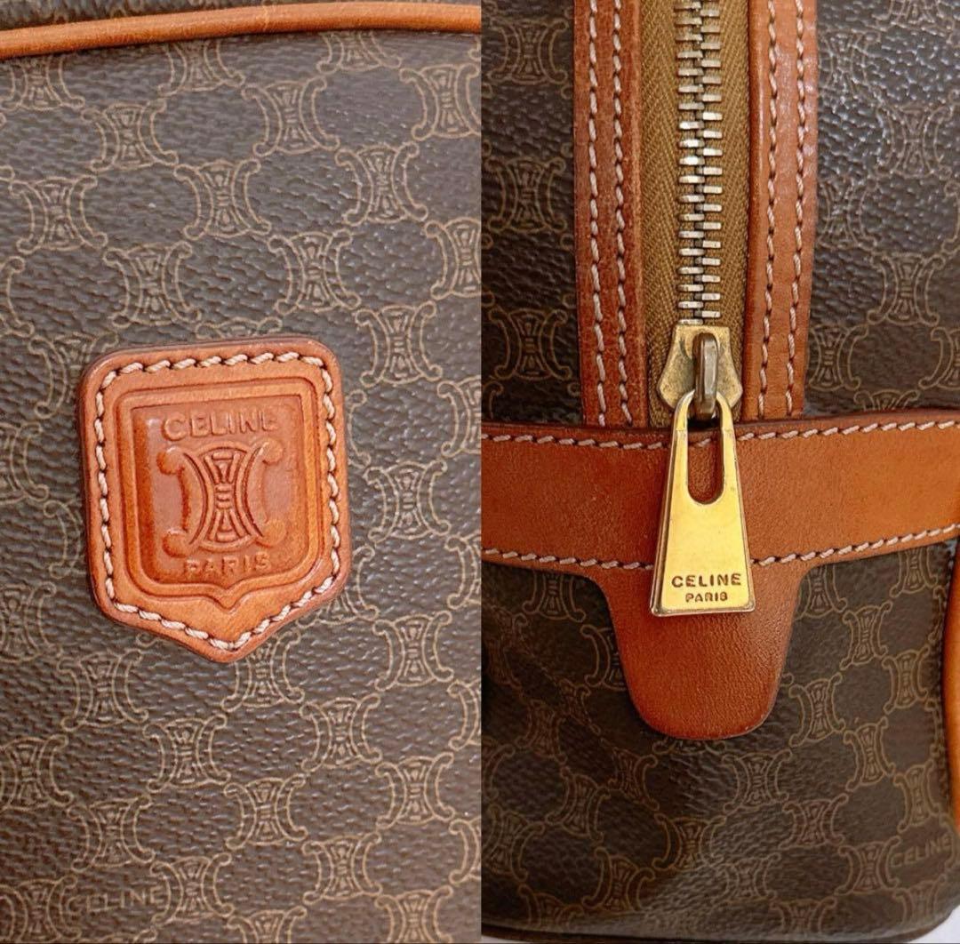 セリーヌ　CELINE マカダム　ドーム型ハンドバッグ