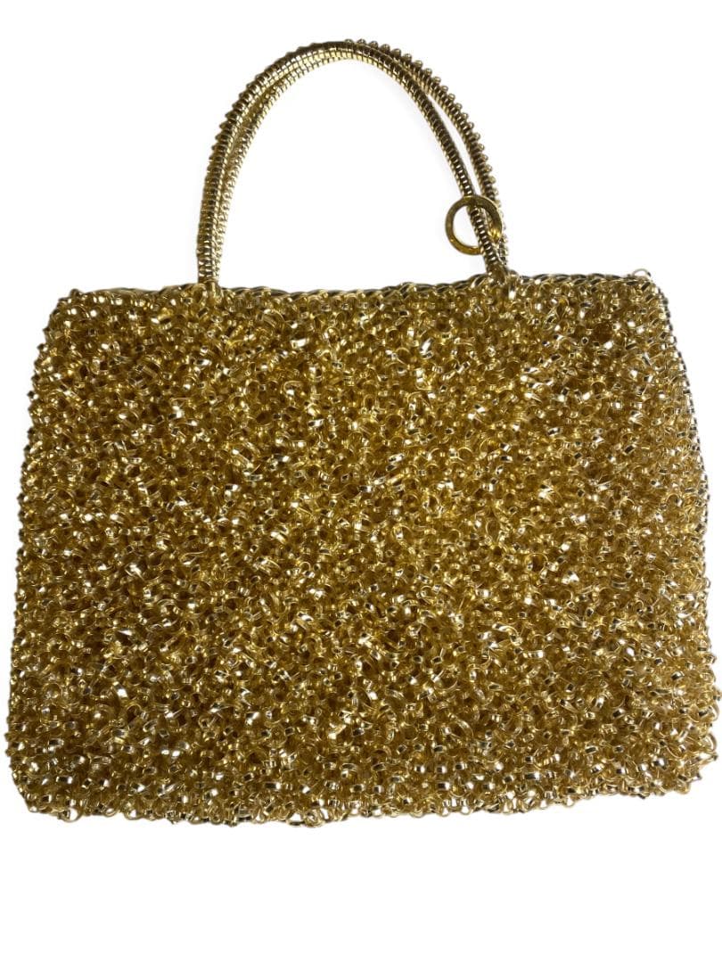 ANTEPRIMA ゴールドビーズバッグ