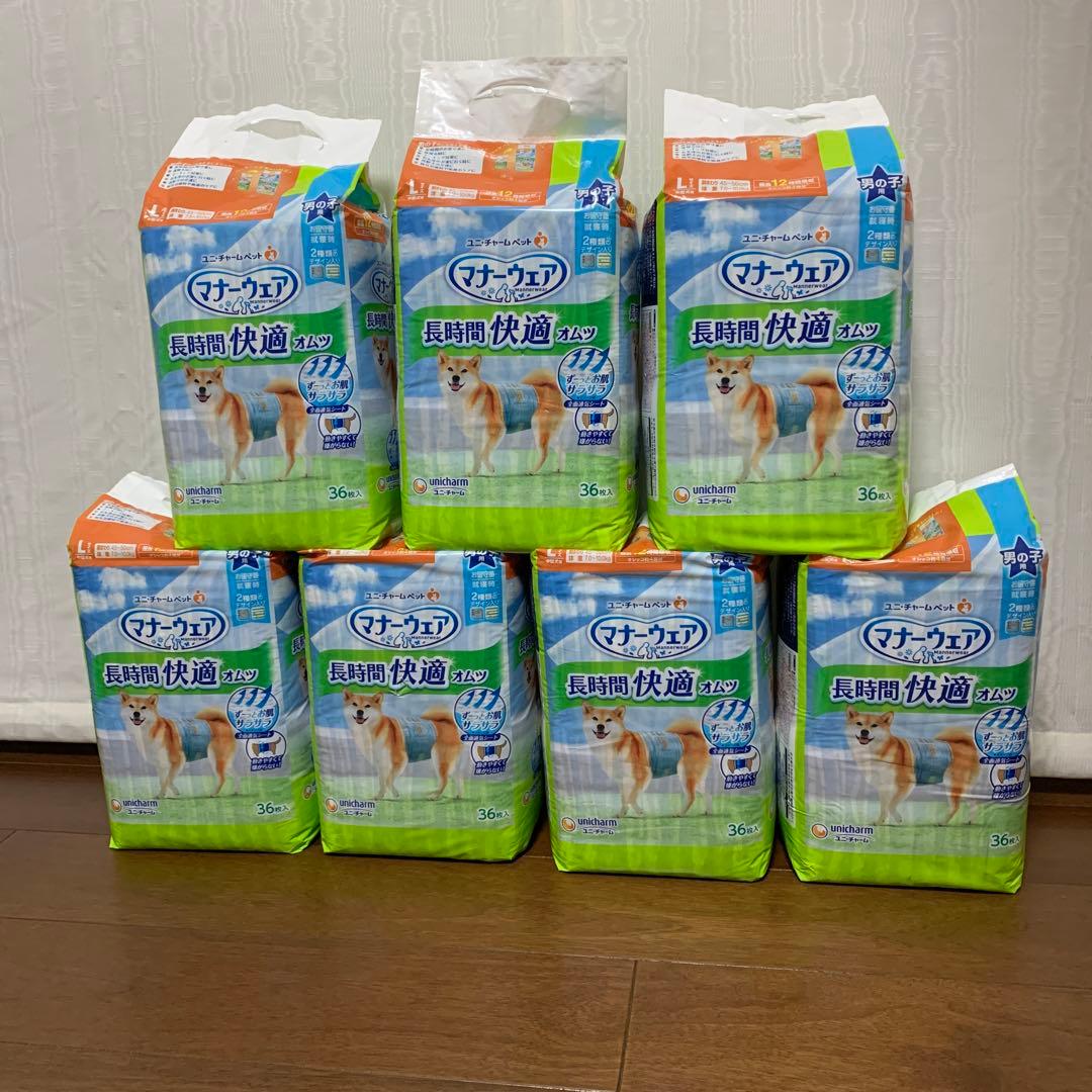 ユニチャーム マナーウェア 長時間快適Lサイズ 36枚入り7個セット ユニチャーム マナーウェア 長時間快適Lサイズ 36枚入り7個セット 楽天