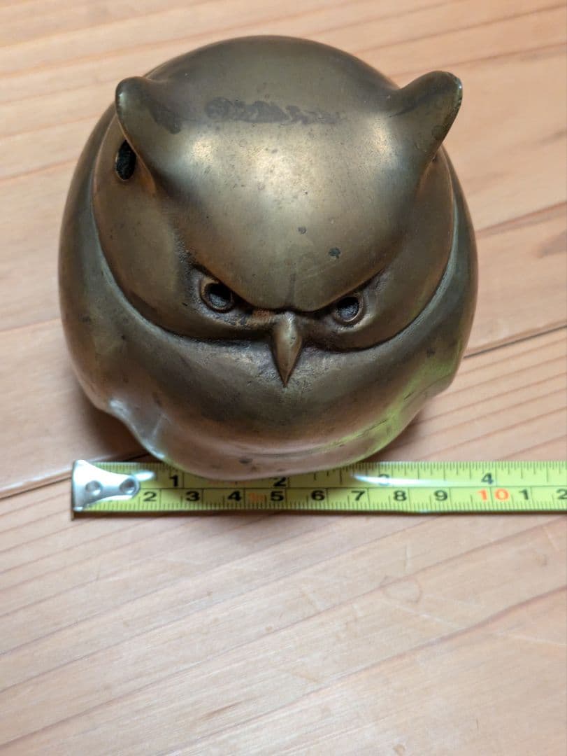 銅製 ふくろう香炉　米田美昭作