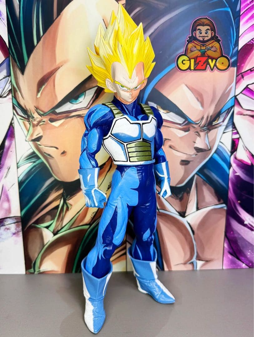 ドラゴンボールSMSP ベジータフィギュア リペイント　二次元彩色