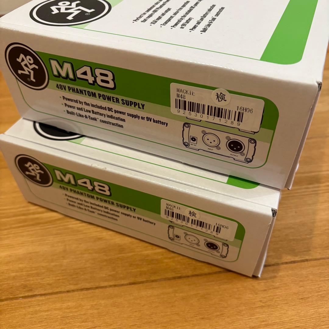 Mackie M48 48Vファントム電源供給装置　2個セット