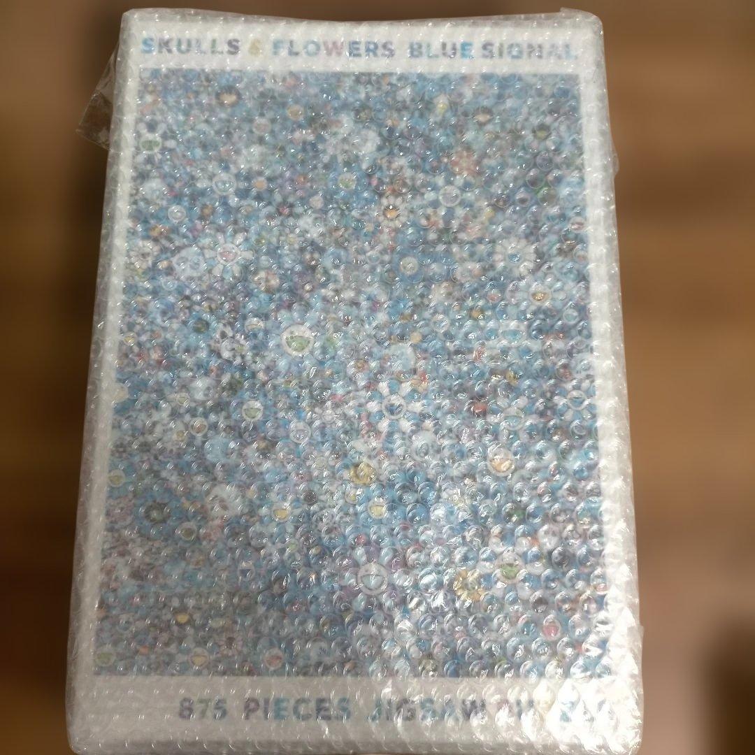 未開封新品 村上隆 ジグソーパズル SKULLS & FLOWERS BLUE 新品 村上隆SKULLS&FLOWERS 【BLUE SIGNAL】パズル 村上隆 パズル