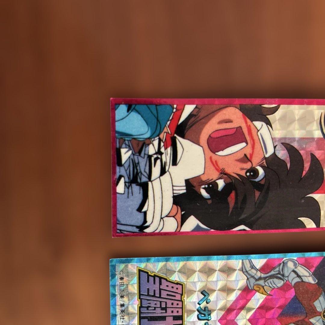 【極美品】聖闘士星矢 ペガサス ホログラムステッカー2枚セット