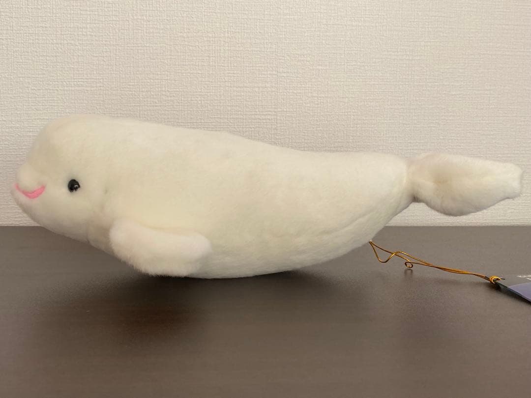 美品名古屋港水族館シロイルカベルーガぬいぐるみ特賞95センチ