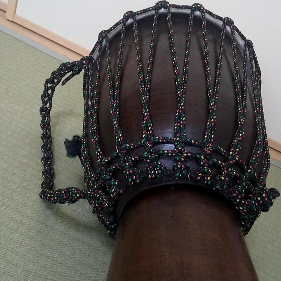 大型 ジャンベ 直径約33cm 高さ約60cm 民族楽器 アフリカ ジャンベ