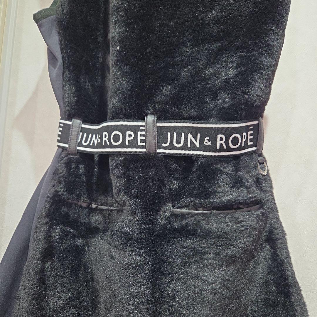 み*️様 JUN&ROPE ブラックファーワンピース