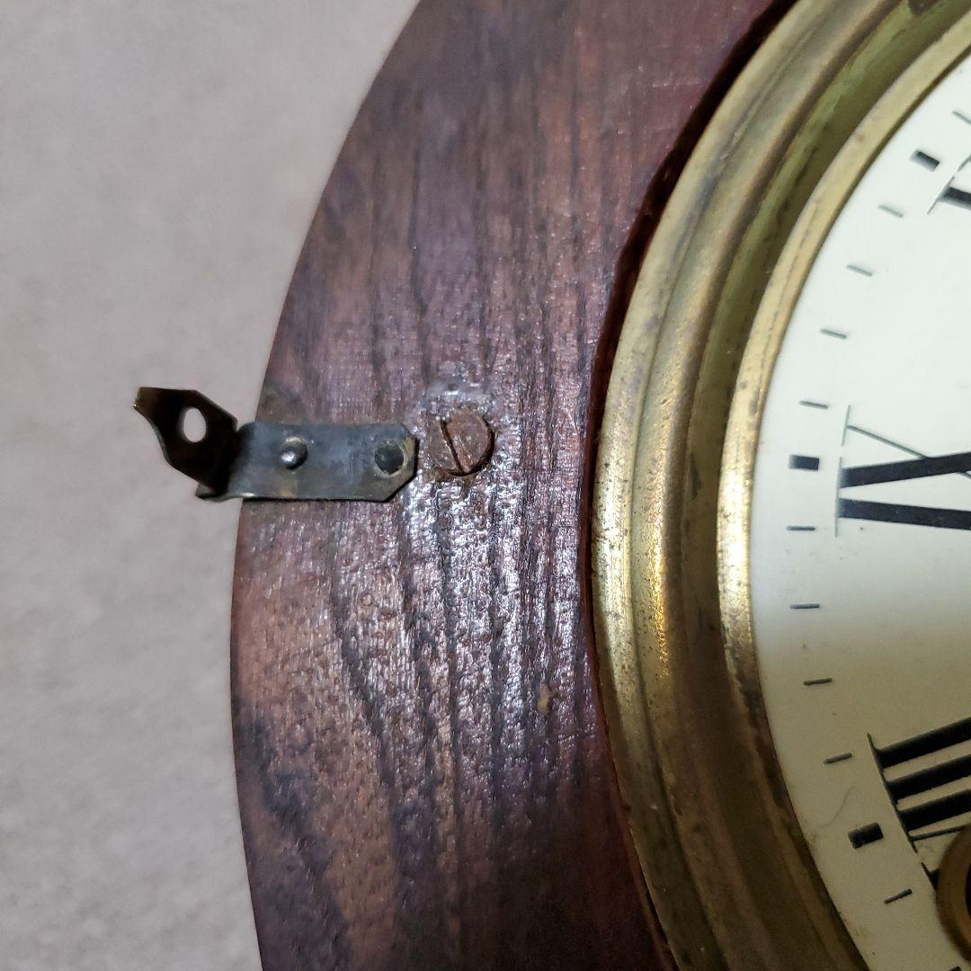 せいちゃんさん専用です古い掛け時計　精工舎？　姫だるま時計　四つ丸　ゼンマイ式