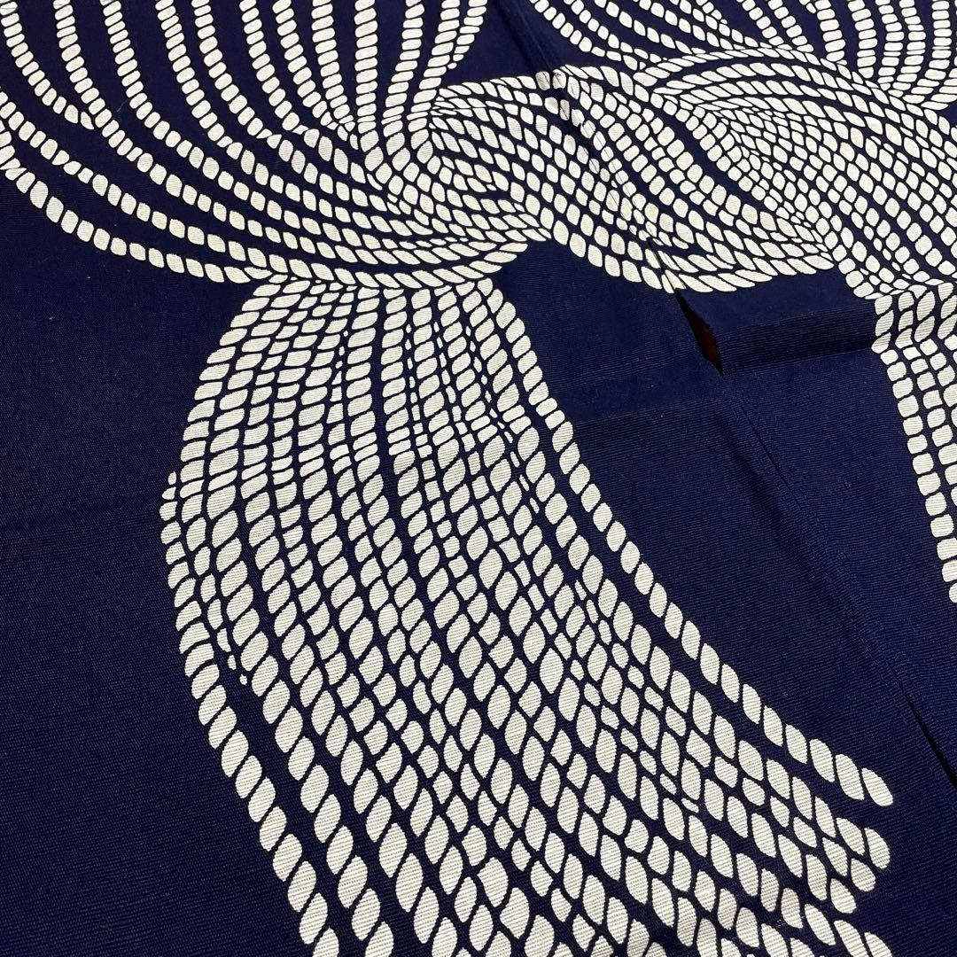 レア 芹沢銈介模様 暖簾 のれん 縄のれん文 縦84㎝×横84cm 江戸