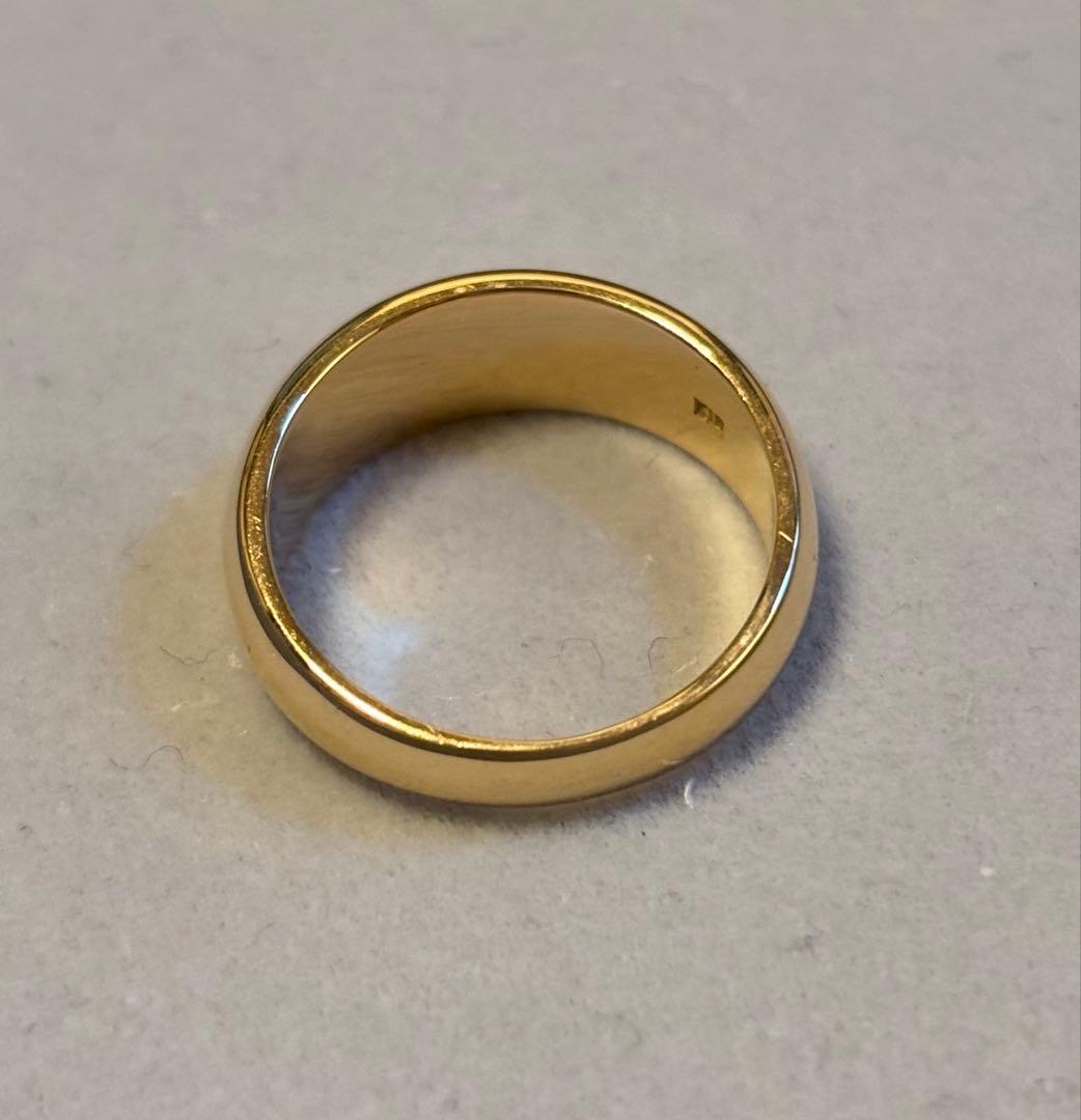 【期間限定価格】K18 18金 リング 7.2g 12号 甲丸