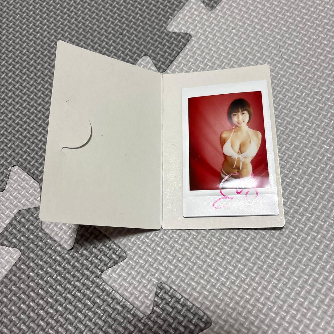 レア！チャンピオン当選品 MEGUMI直筆サイン入りチェキ - メルカリ