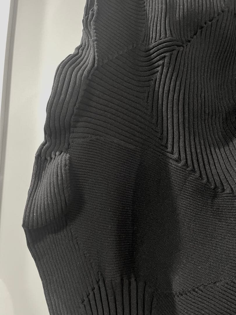 ISSEY MIYAKE ブラック ニット スカート