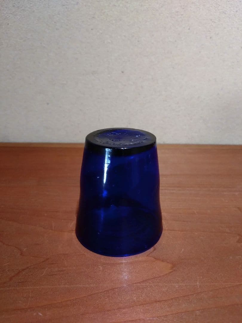 フランス ブルー キャンドルグラス