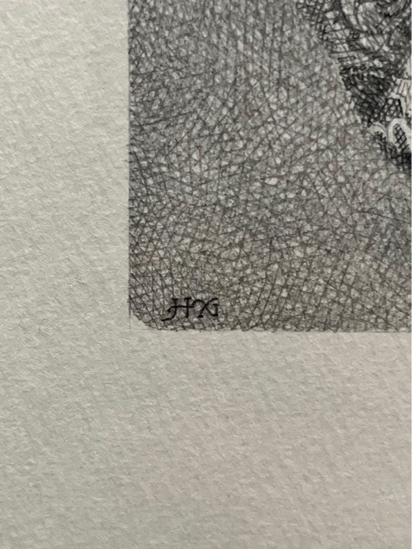 野田弘志　１万円札　1985年　鉛筆画