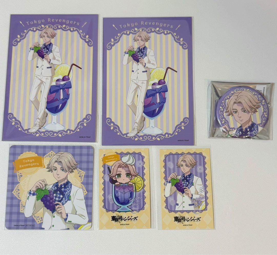東京リベンジャーズ プリンセスカフェ コースター 缶バッジ 特典