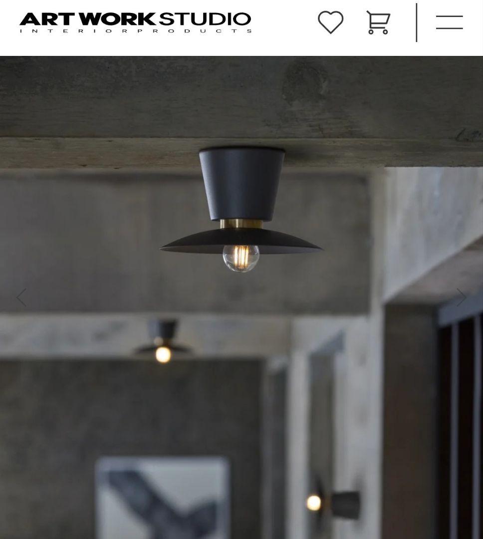 未使用美品】ARTWORK STUDIO ブラック シーリングライト 箱無し - メルカリ