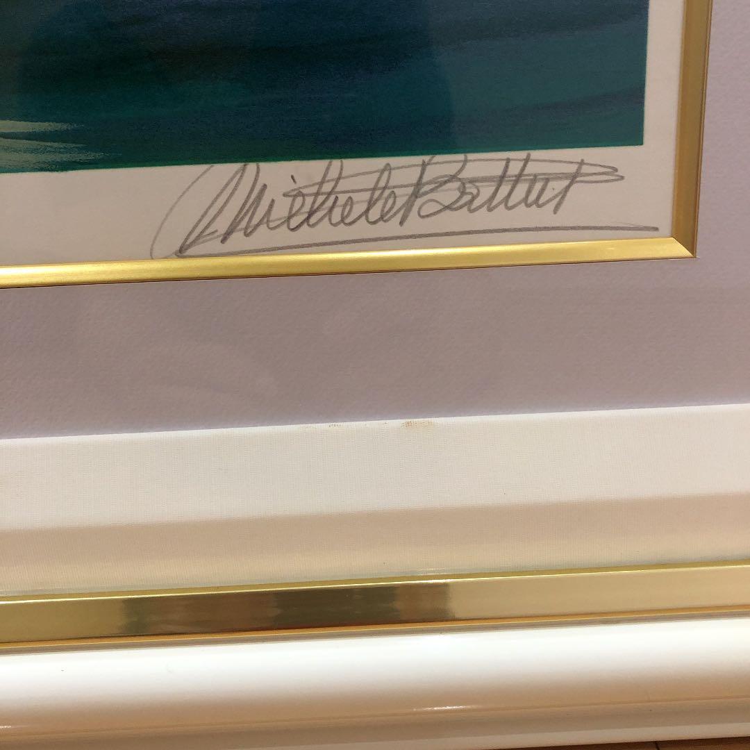 ミッシェル・バテュ 『空と水の空間』シルクスクリーン 限定100部