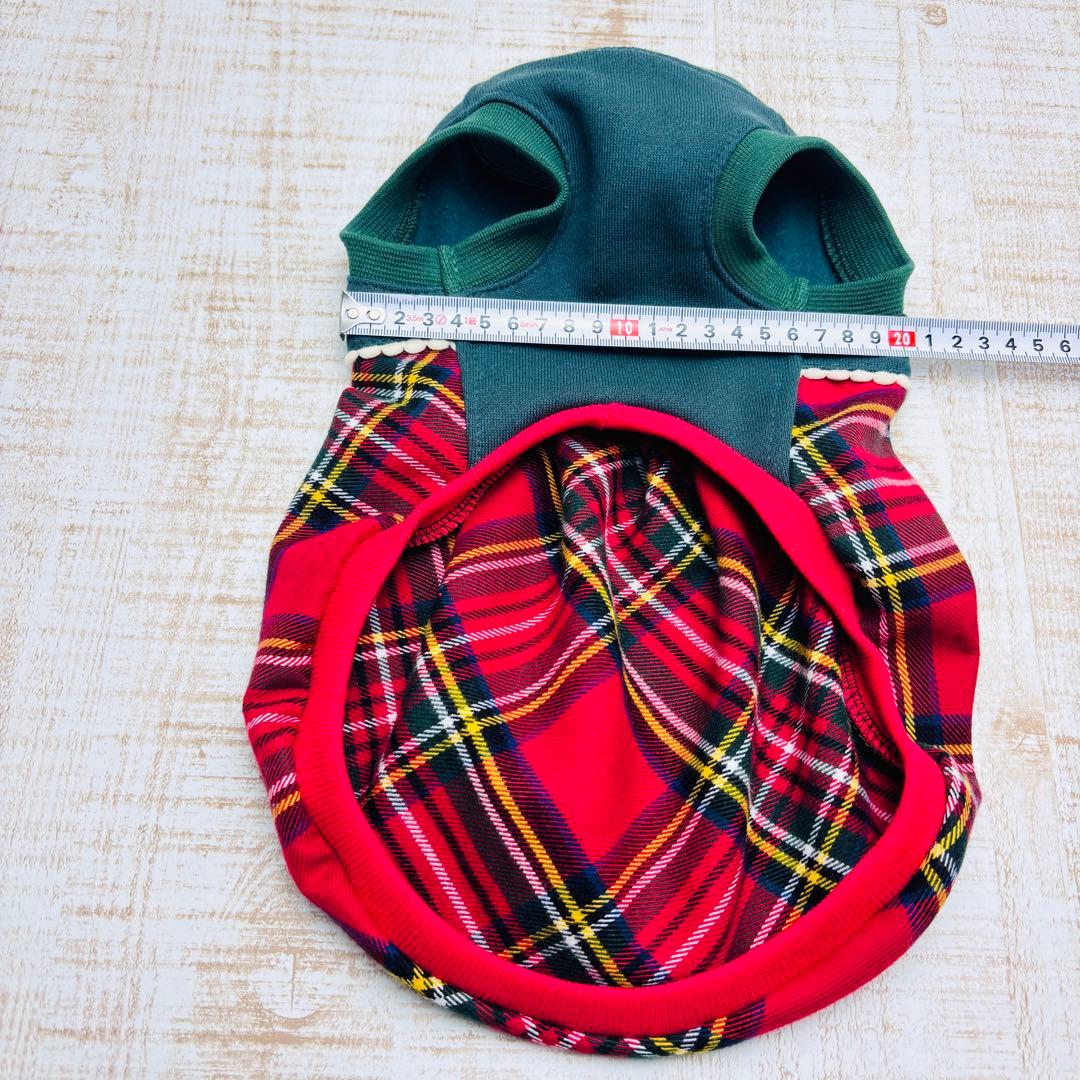 オーダーページ】犬服 クリスマスカラーのバルーンワンピース