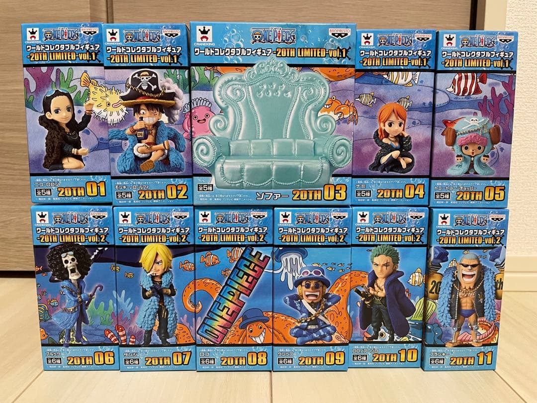 ワンピース コレクタブル ワーコレ 20th 20周年 フィギュア 11セット