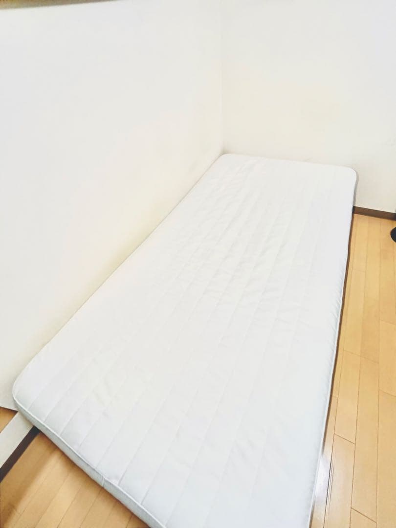 極美品！ 無印 脚付マットレス ポケットコイル 洗えるカバー シングル