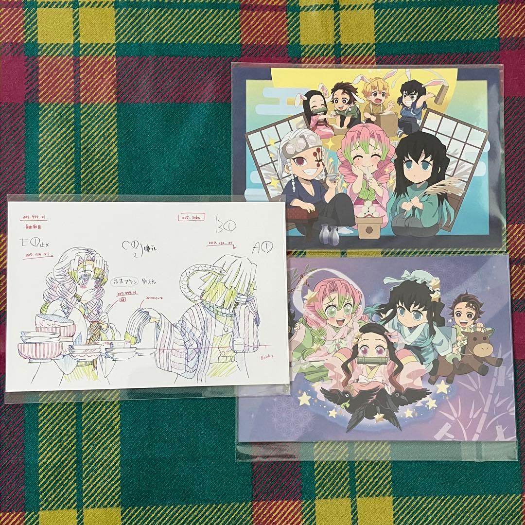 鬼滅の刃 柱展 原画ポストカード 0765 765 伊黒小芭内 甘露寺蜜璃-引き