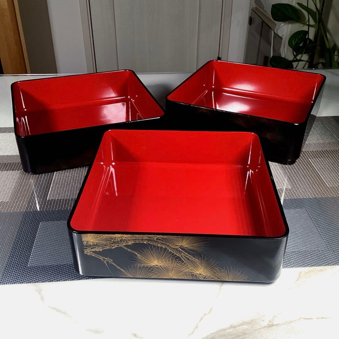 『プレうー特価』　輪島塗　三段重