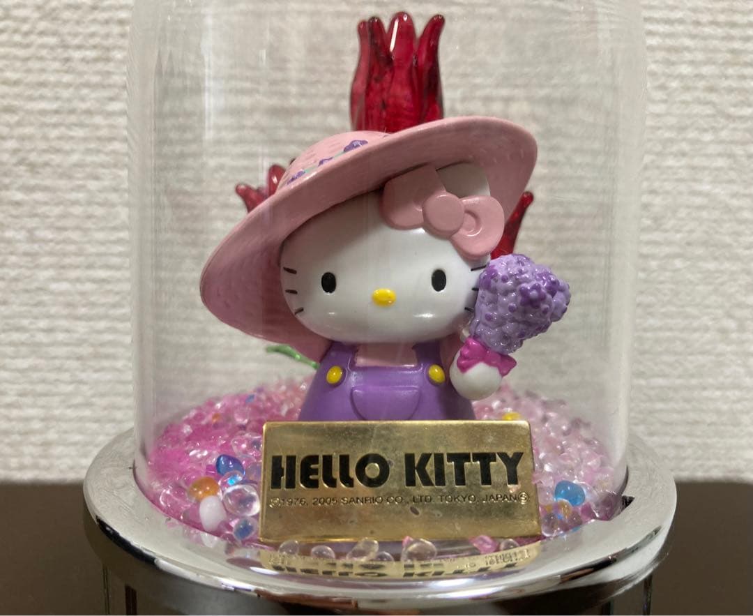 ハローキティ　北海道限定　オルゴール　年代物　平成レトロ　ラベンダー　サンリオ
