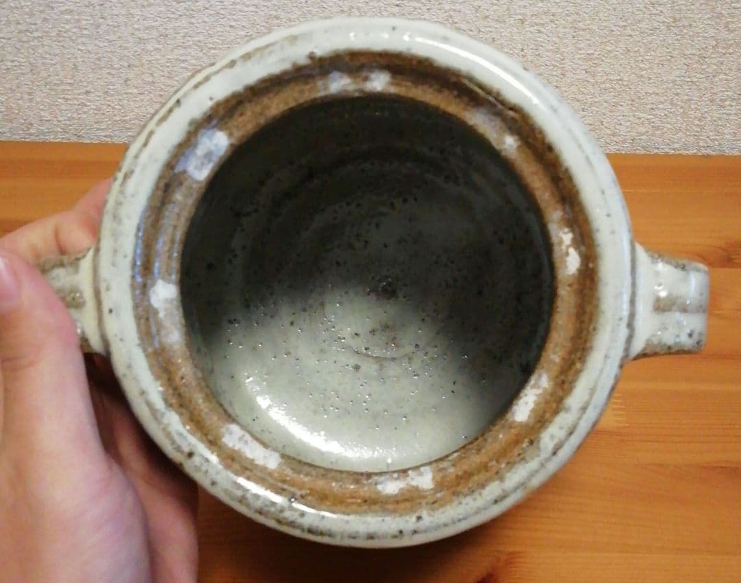 大橋裕作 大杉皿屋窯 朝鮮唐津 耳付 水指 共箱 仕服