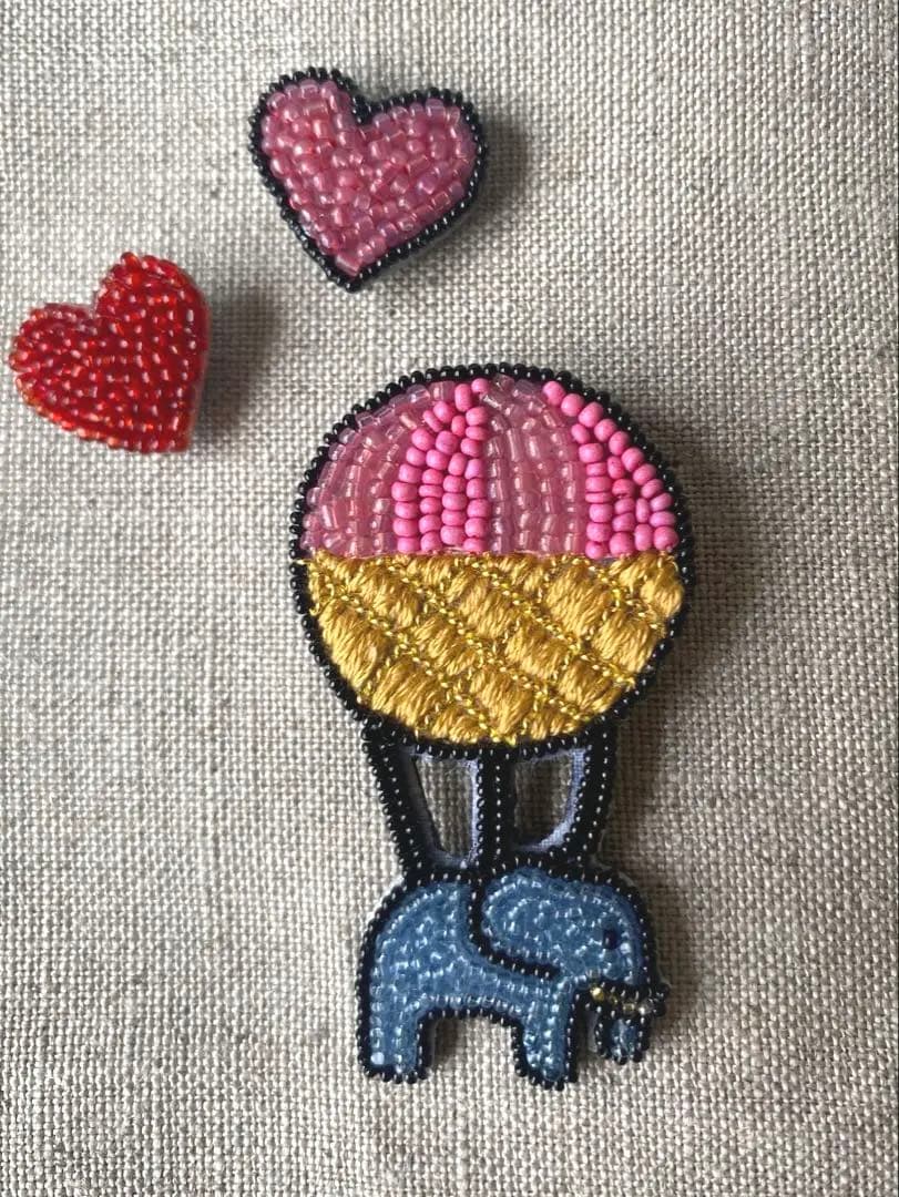 オートクチュール ビーズ刺繍 fishブローチ 最終価格】小林モー子さん