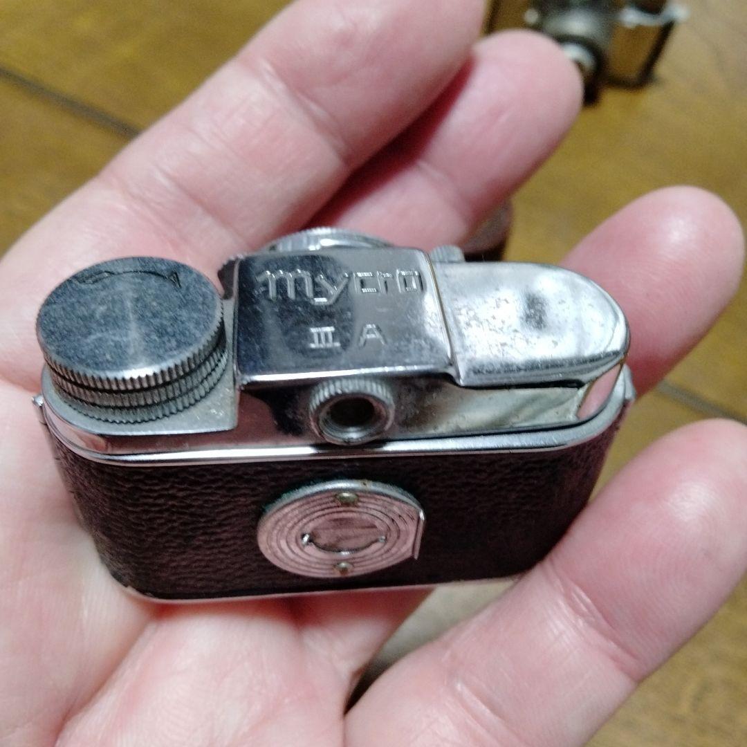 豆カメラ アンティーク Mycro II カメラ と MINETTA豆カメラ