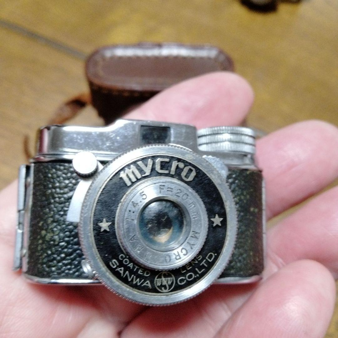 豆カメラ アンティーク Mycro II カメラ と MINETTA豆カメラ