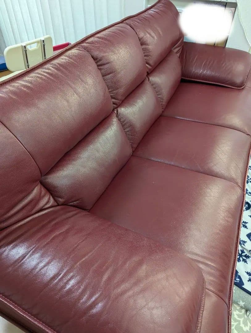 みちみち　ニトリ　ロゾ　ソファー　赤　レッド　中古　直接取引可（静岡県）