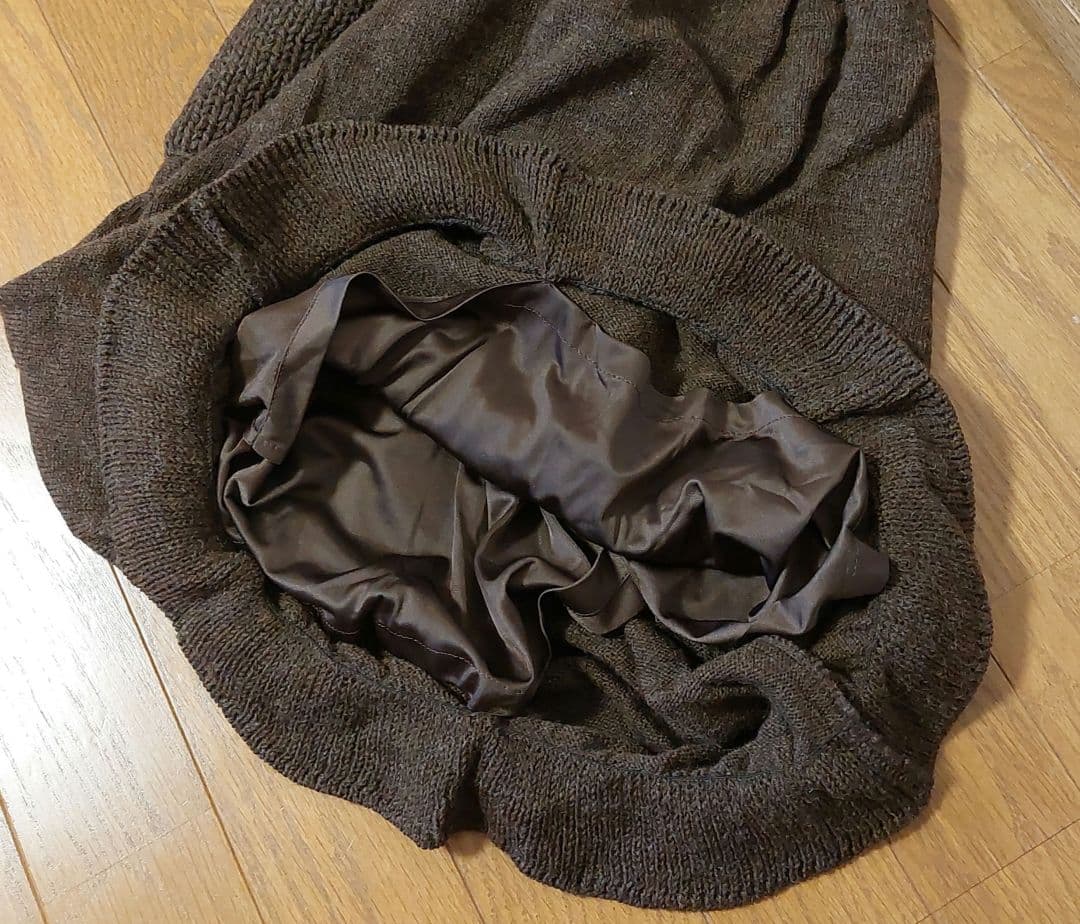 美品　M.&KYOKO　エムアンドキョウコ　ウールニットバルーン風スカート