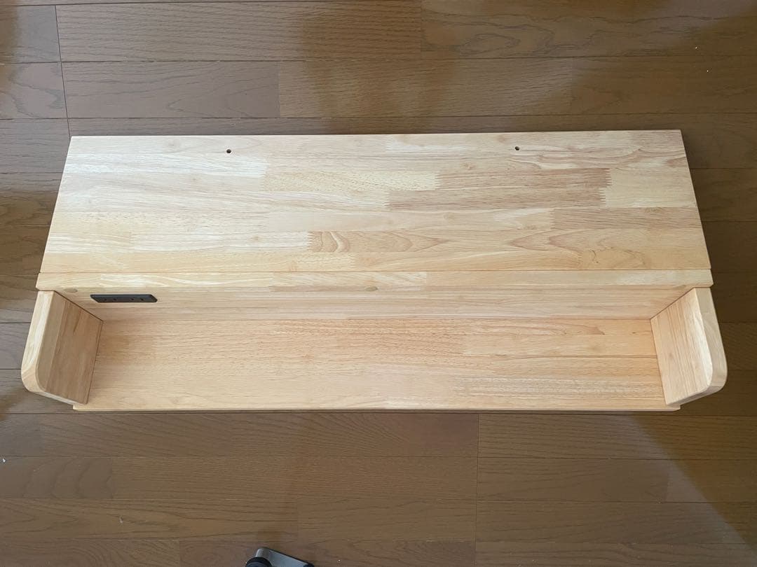 中居木工 コンセント付き棚 ナチュラル