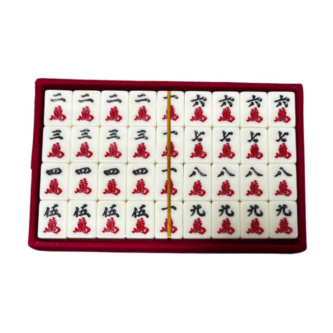 未使用　激レア　希少　レトロ　高級麻雀牌 つばき　特選仕上　トランプ証紙付