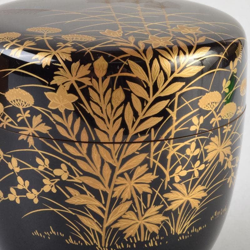 茶道具 漆匠 遠山哲山造 秋草蒔絵 大棗 共箱 C 9188 - メルカリ