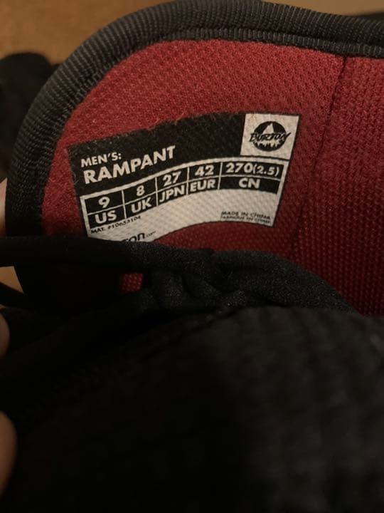 スノーボード ブーツ　BURTON バートン　RAMPANT 27cm