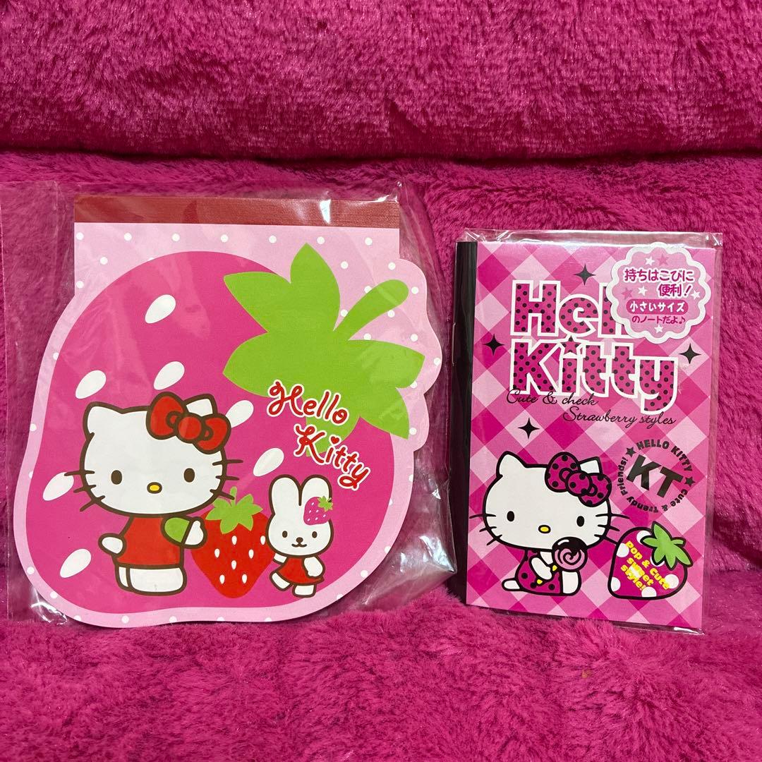 レア❤︎平成レトロ❤︎ ハローキティ イチゴダイカットメモ ミニ