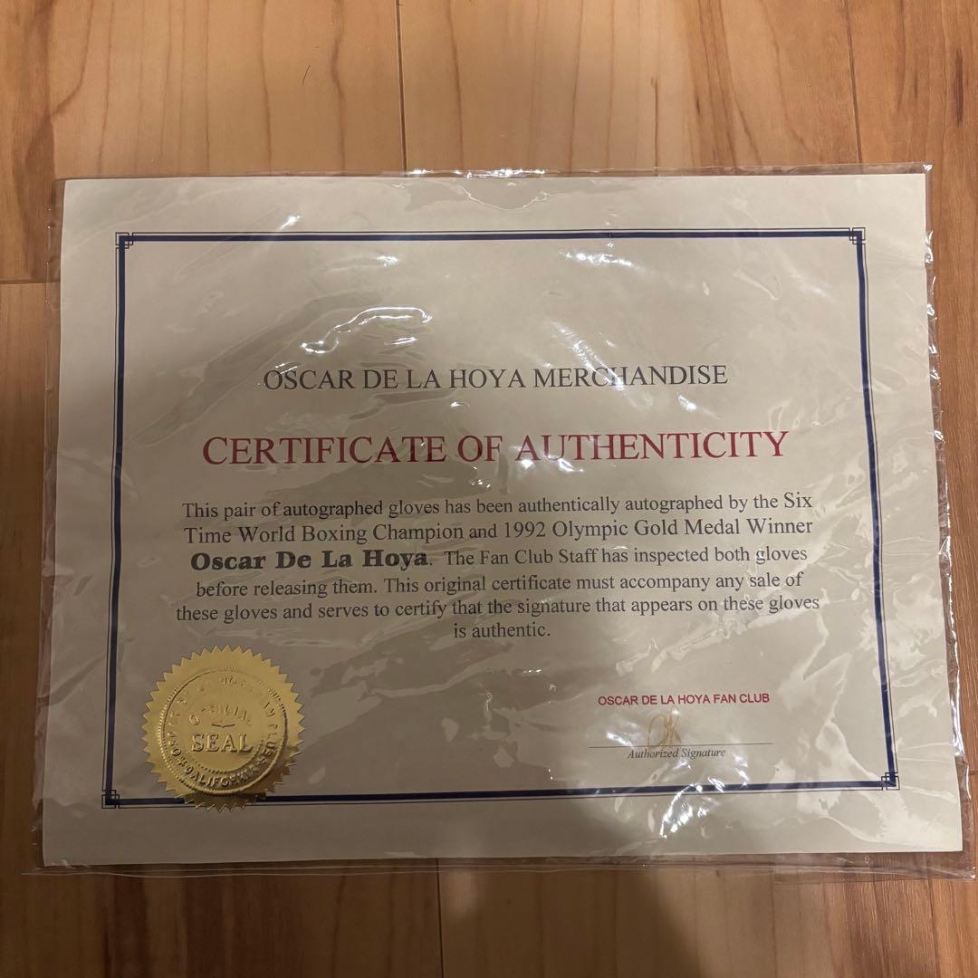 EVERLAST オスカー・デ・ラ・ホーヤ 直筆サイン入り グローブ 14oz