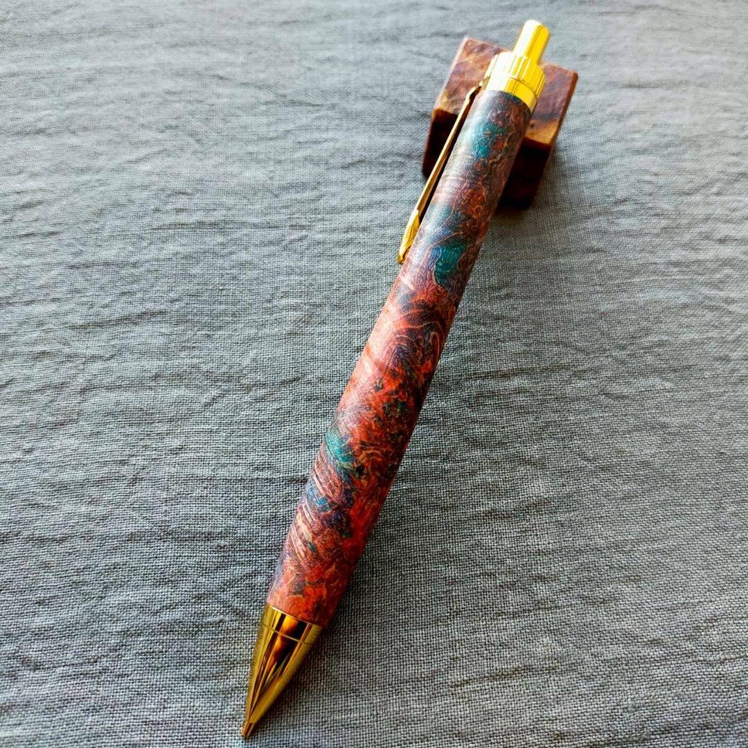【星雲】　スタビライズドウッド　ハンドメイド　木軸シャープペン　0.5mm