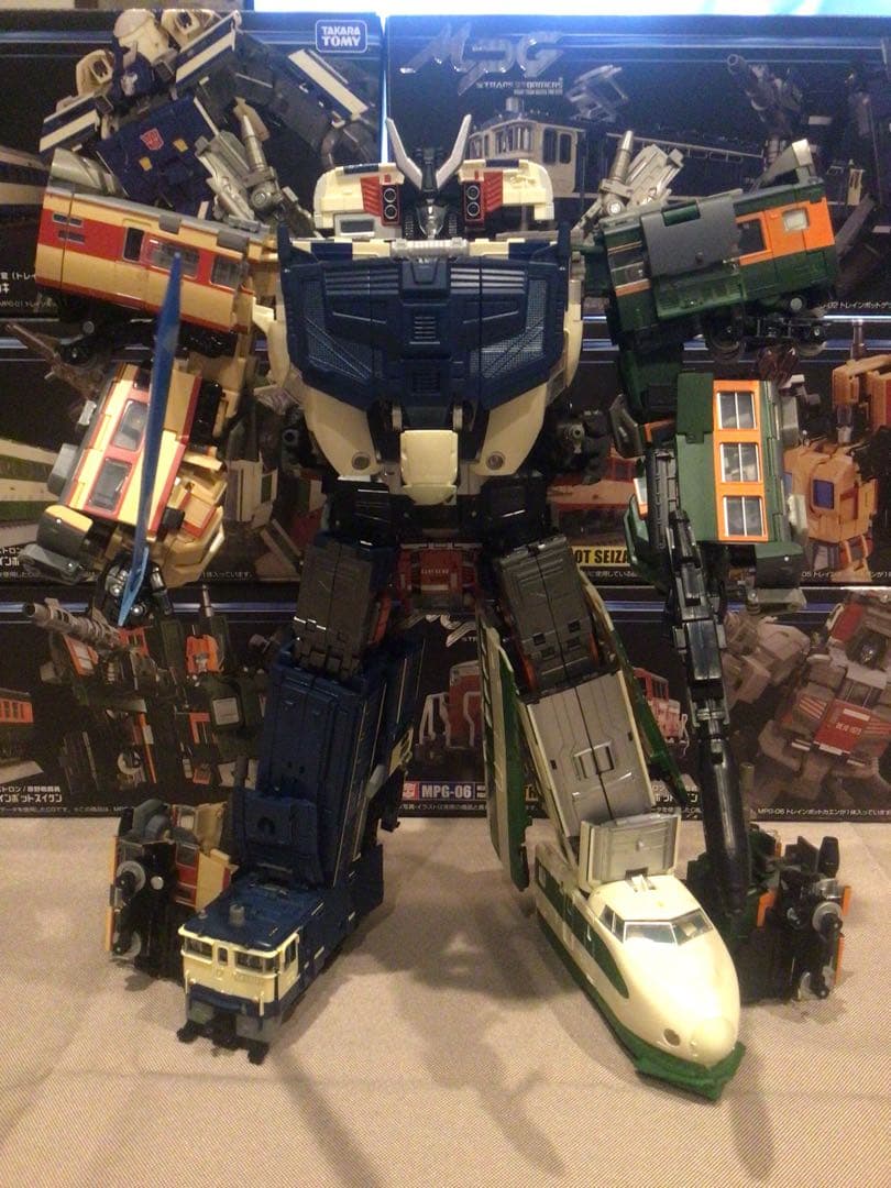 トランスフォーマー　MPG トレインボット　ライデン　6体セット