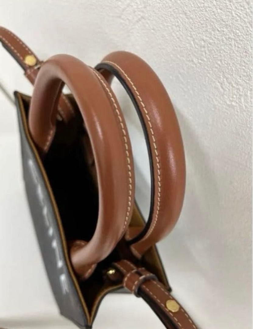 【超美品】CELINE ミニバーティカル トリオンフキャンバス