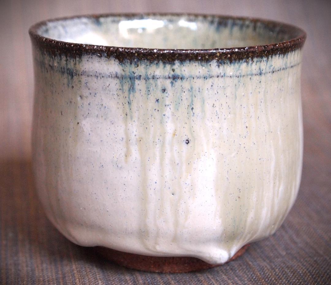 人気作家★伊藤明美【師：有光武元】朝鮮唐津筒形小服碗★焼酎杯にお勧め