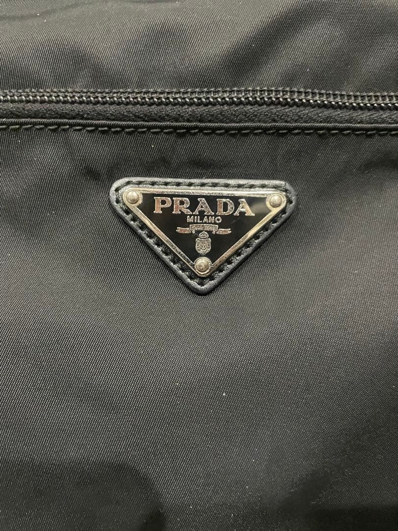 プラダ◆ナイロン◆ショルダーバッグ◆サフィアーノ◆ブラック　黒