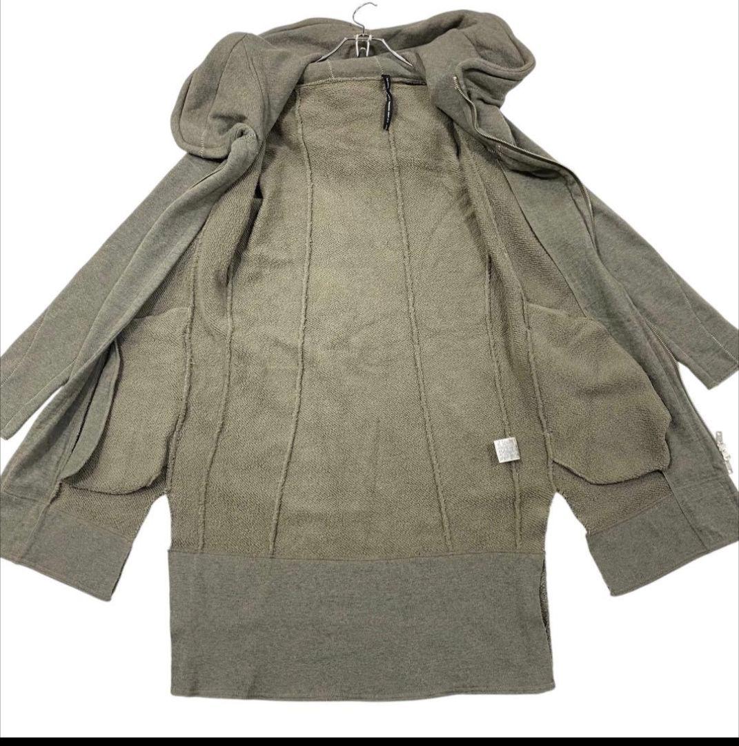 nude: masahiko maruyama フード付きロングパーカー