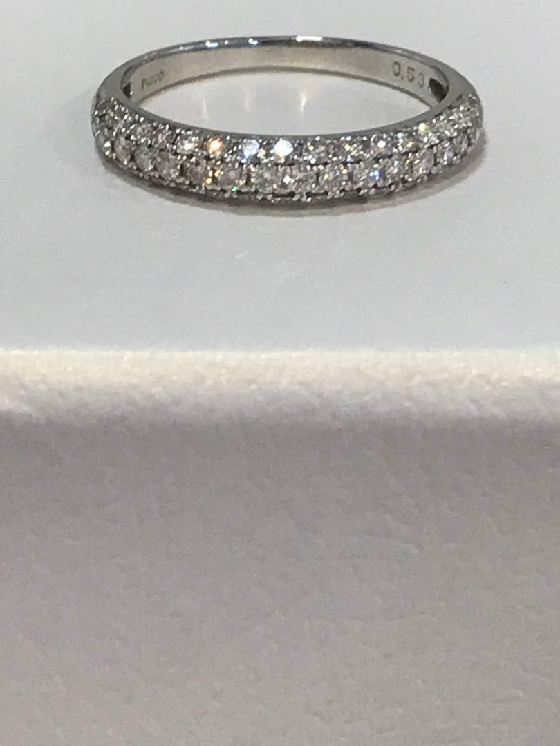 ❤︎最終価格❤︎pt950 H&Cダイヤモンド0.50ctパヴェリング　10.5号