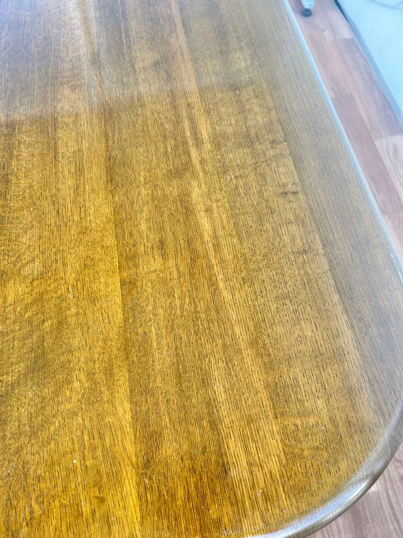 617 浜本工芸 ダイニング　テーブル 高級木製 美品 ナチュラル リビング　a
