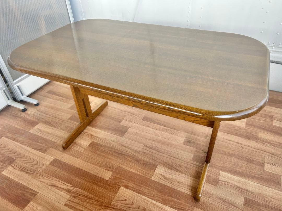 617 浜本工芸 ダイニング　テーブル 高級木製 美品 ナチュラル リビング　a