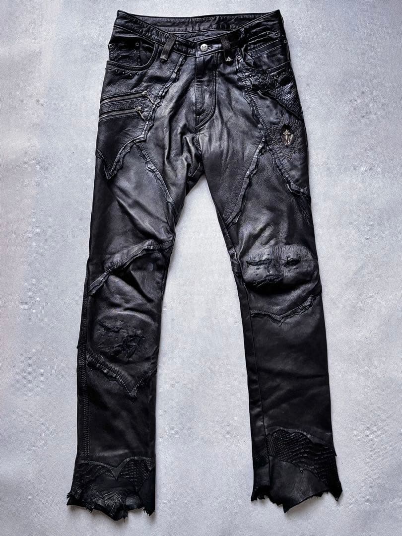 14th addiction Desert Neo Long レザーパンツ - メルカリ