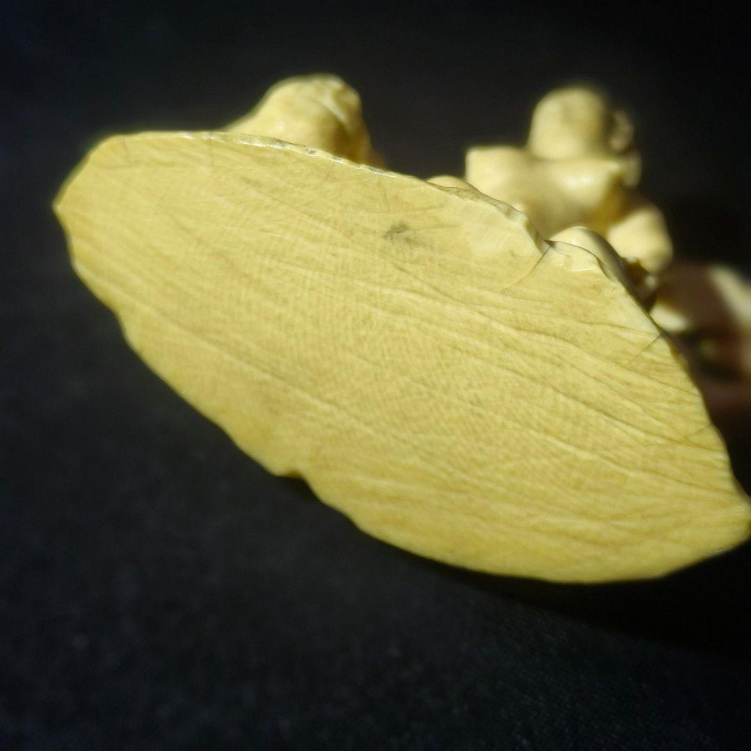 裸女像 彫刻作品 縞模様天然素材 手彫り 無銘 時代物 コレクター放出美